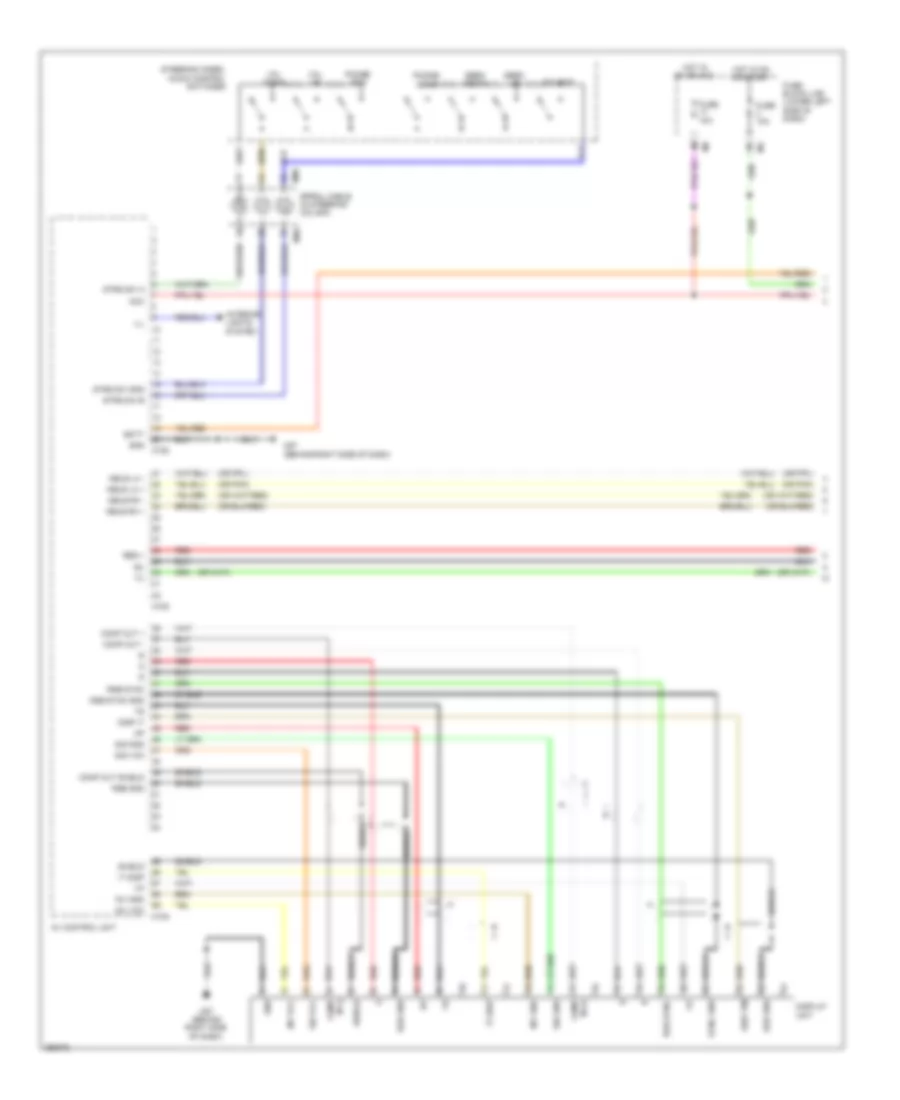 Radio Wiring Diagram, Bose withColor Display & without Навигация (1 из 3) для Nissan Maxima SV 2013