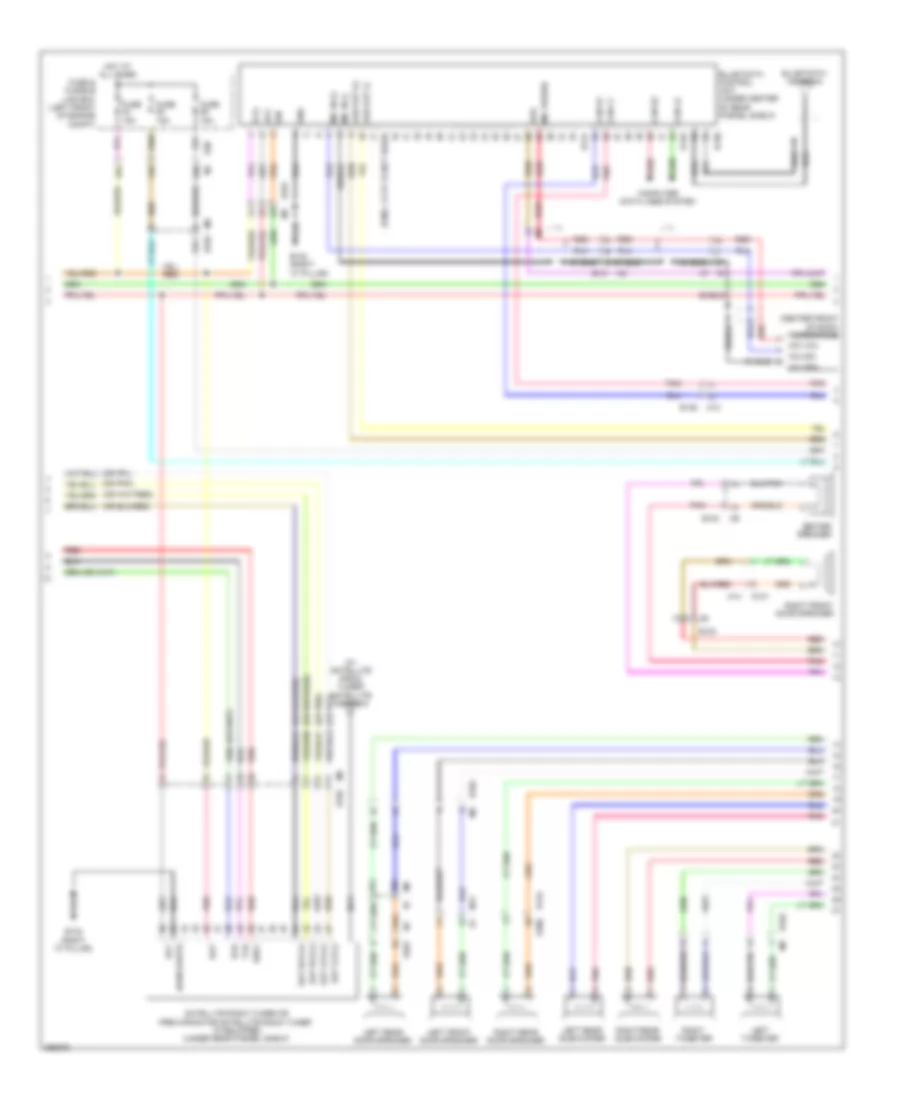 Radio Wiring Diagram, Bose withColor Display & without Навигация (2 из 3) для Nissan Maxima SV 2013