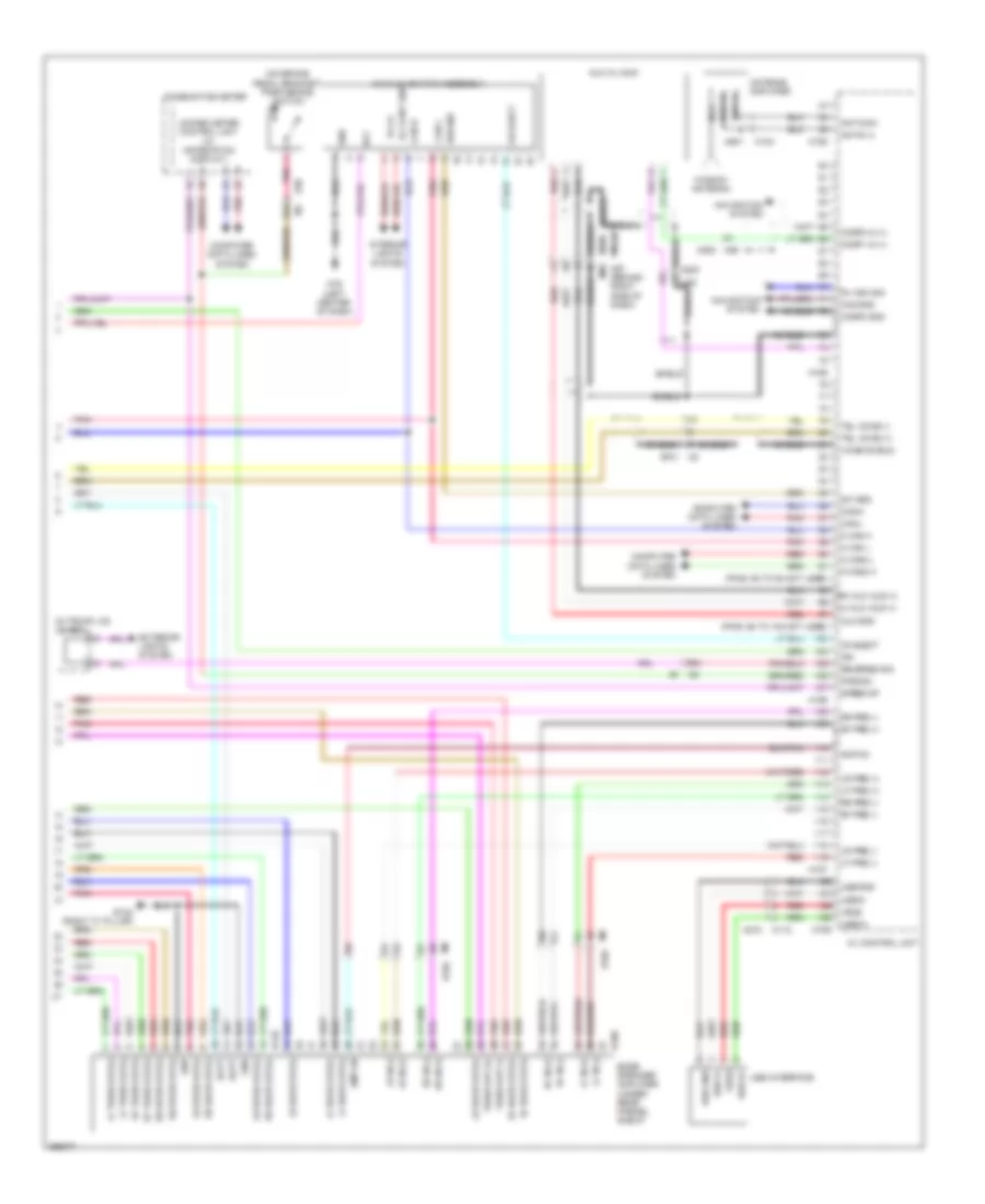 Radio Wiring Diagram, Bose withColor Display & without Навигация (3 из 3) для Nissan Maxima SV 2013