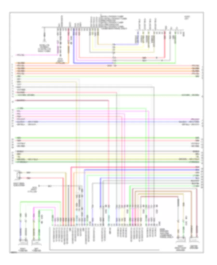 Электросхема магнитолы, Bose С Монохромный Показ (2 из 3) для Nissan Maxima SV 2013