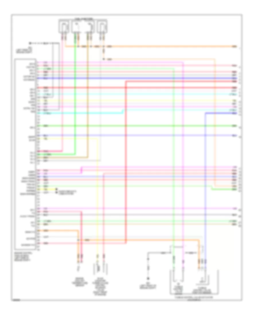 2.5L, Электросхема системы управления двигателем (1 из 4) для Nissan Rogue SL 2008