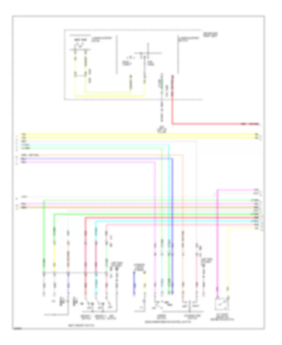 Электросхема системы памяти (2 из 4) для Nissan Murano LE 2013