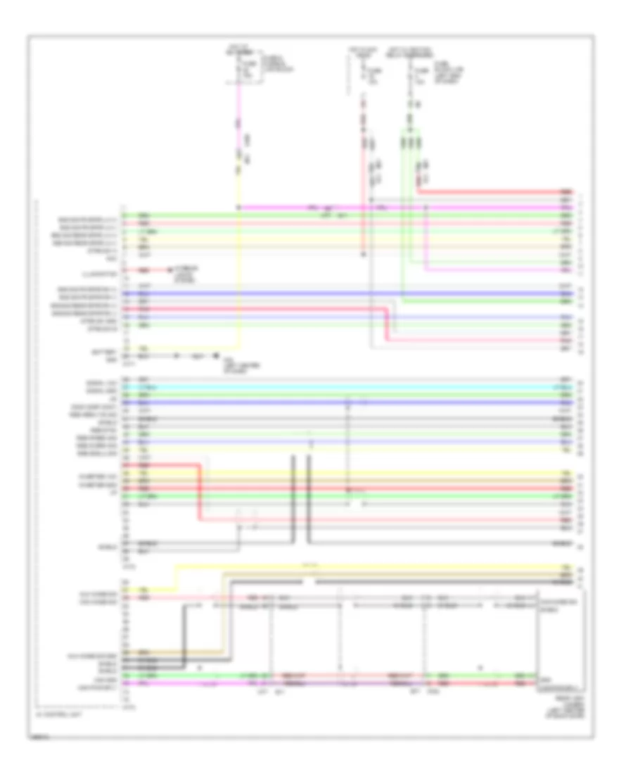 Эдектросхема магнитолы. Базовая комплектация., Кабриолет Except С Цветной дисплей (1 из 4) для Nissan Murano LE 2013