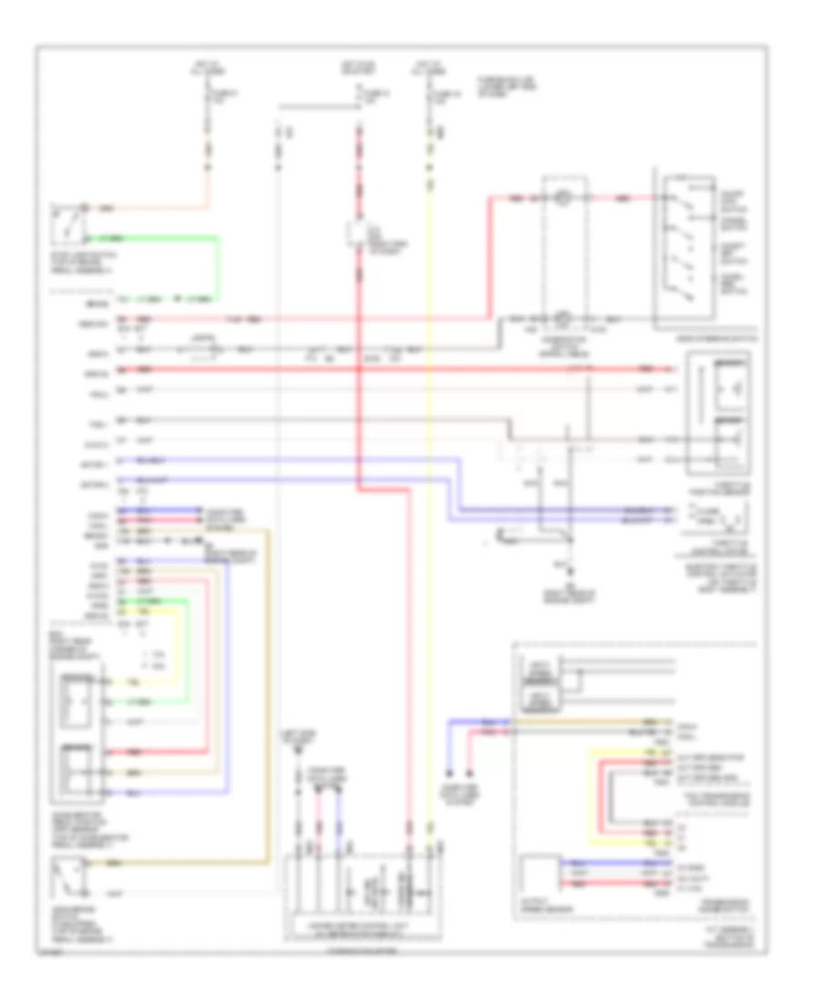 Электросхема системы круизконтроля для Nissan NVS 2013 1500