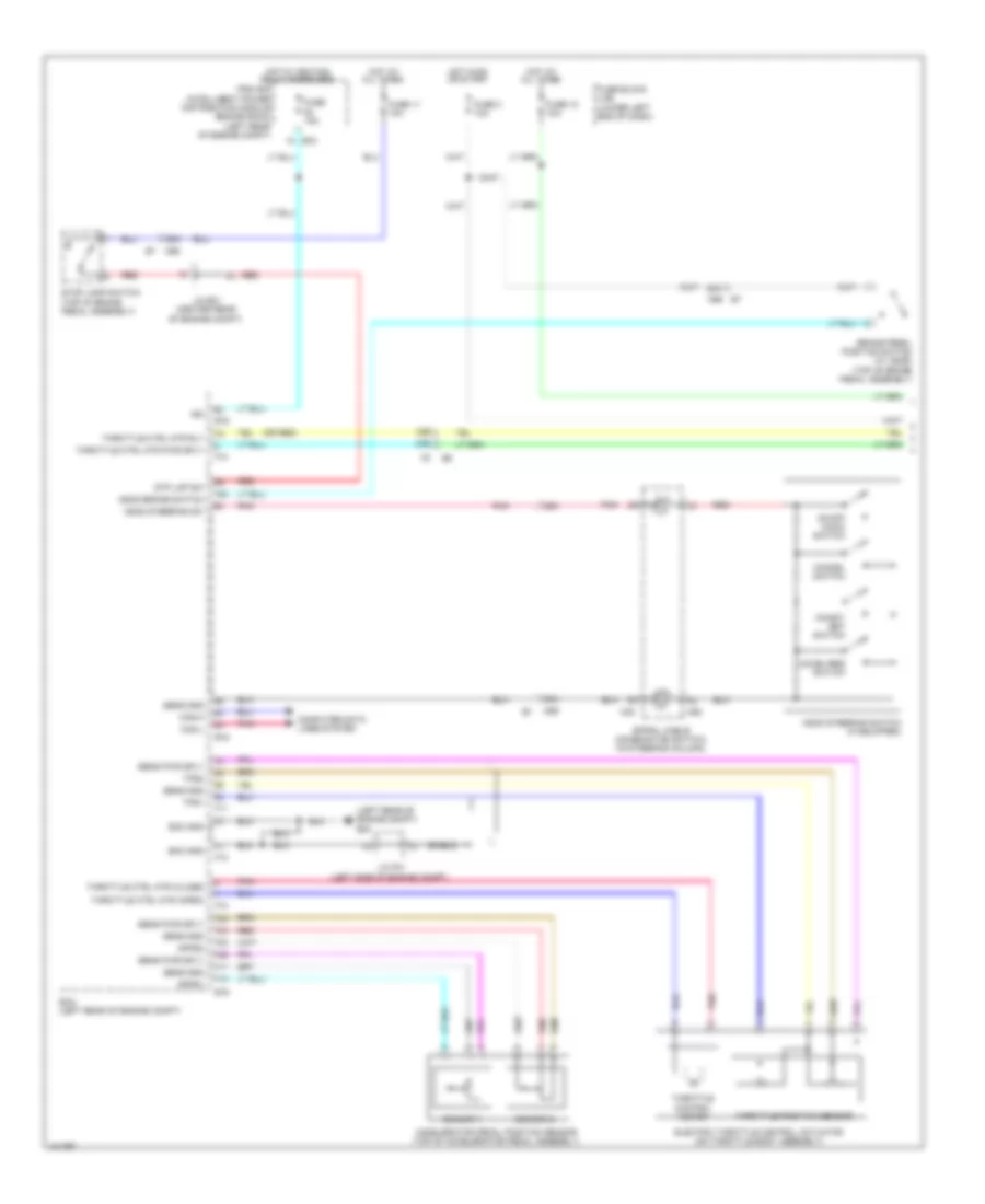 Электросхема системы круизконтроля (1 из 2) для Nissan NV200 S 2013