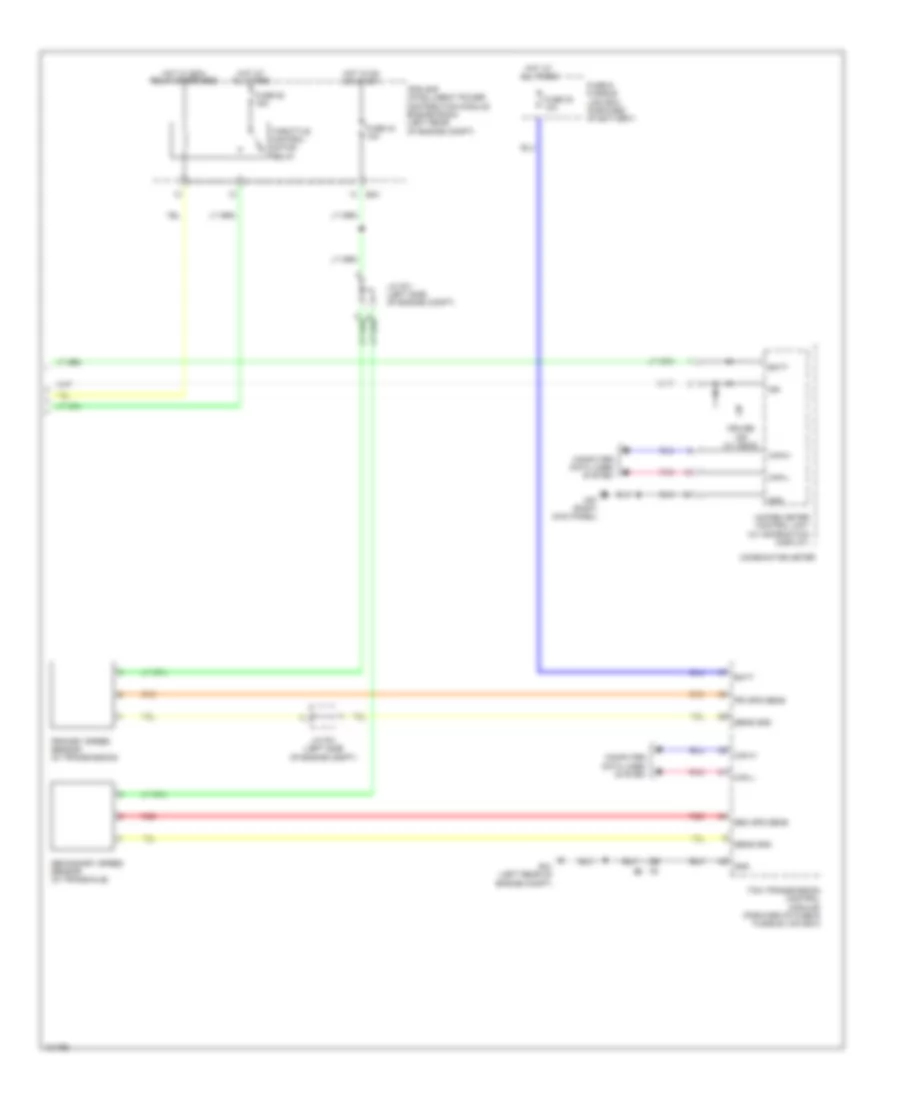 Электросхема системы круизконтроля (2 из 2) для Nissan NV200 S 2013