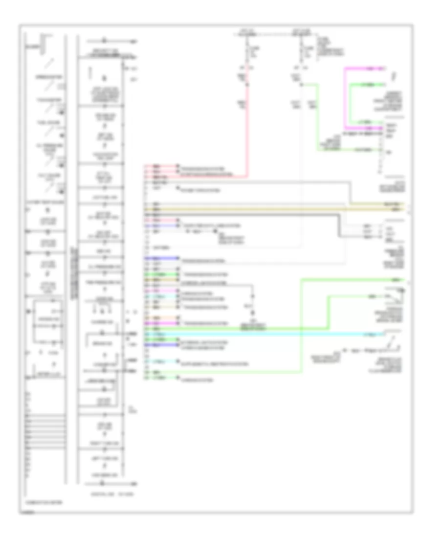 Электросхема панели приборов (1 из 2) для Nissan Frontier SE 2006