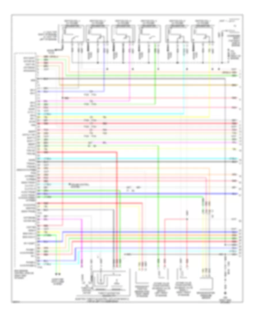 3.7L, Электросхема системы управления двигателем (1 из 5) для Nissan 370Z 2011