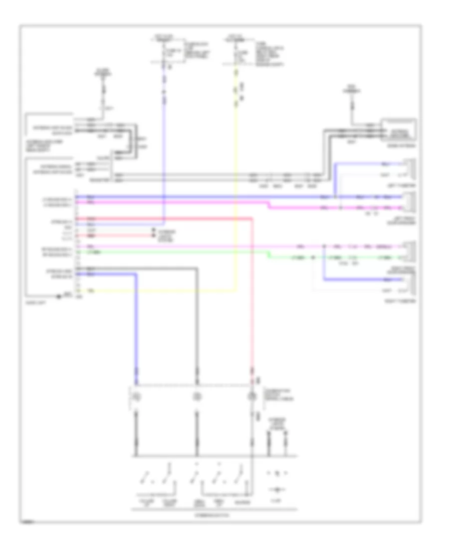 Электросхема магнитолы, кроме Bose для Nissan 370Z 2011