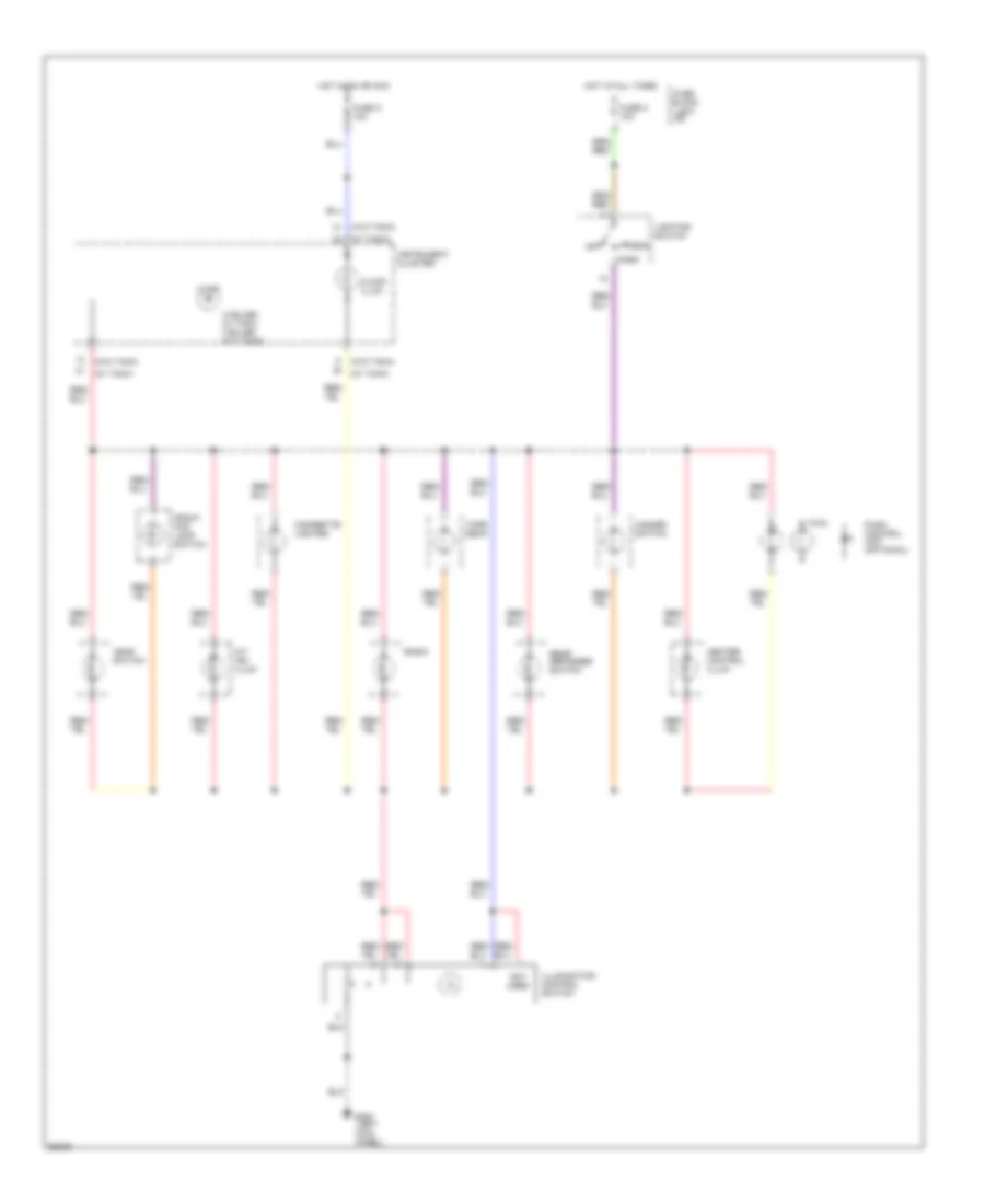 Электросхема подсветки приборов для Nissan Sentra GXE 1994