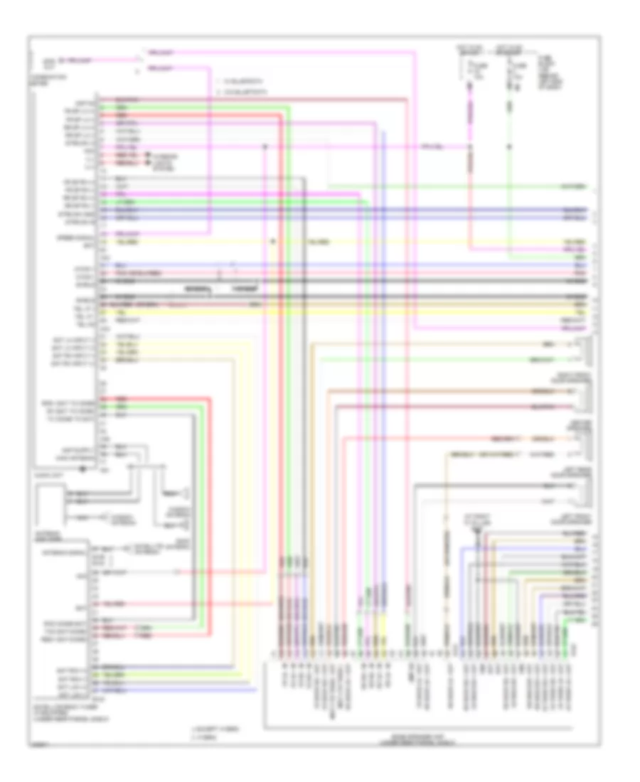 Электросхема магнитолы Bose, Седан без Навигация (1 из 2) для Nissan Altima SE 2009