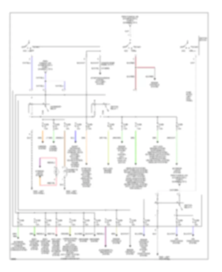 Power Distribution Wiring Diagram, Canada & USA SE Модели (2 из 2) для Nissan 240SX 1995