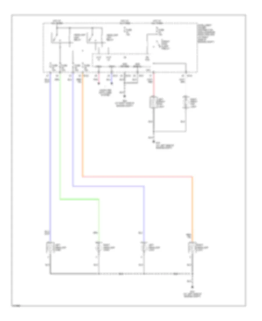 Электросхема Автоламп, без DRL (2 из 2) для Nissan Quest SL 2006
