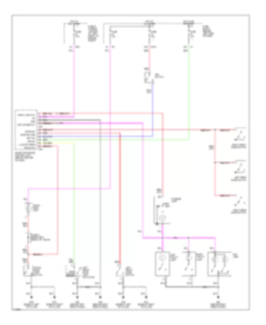 Электросхема подсветки, С Удаленный/Без ключа Вход для Nissan Sentra GXE 2003