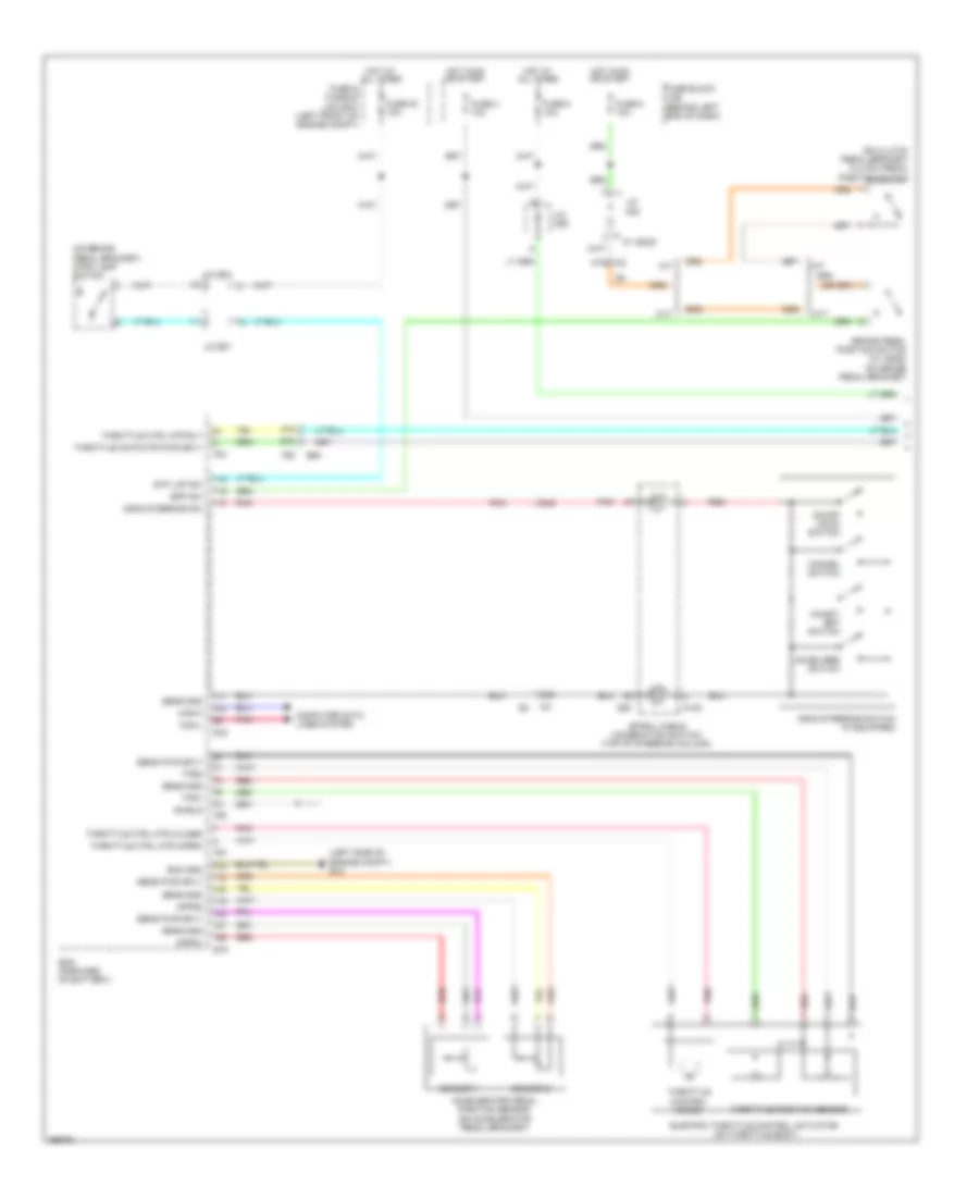 Электросхема системы круизконтроля (1 из 2) для Nissan Sentra FE+S 2013
