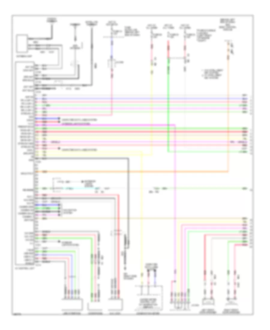 Электросхема навигации GPS, С Bose (1 из 2) для Nissan Sentra FE+S 2013
