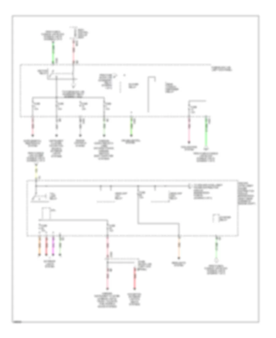 Электросхема блока предохранителей и реле (2 из 3) для Nissan GT-R Premium 2011