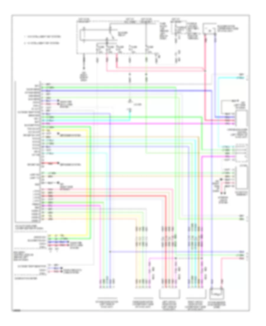 Электросхема кондиционера (1 из 2) для Nissan Sentra FE+SV 2013