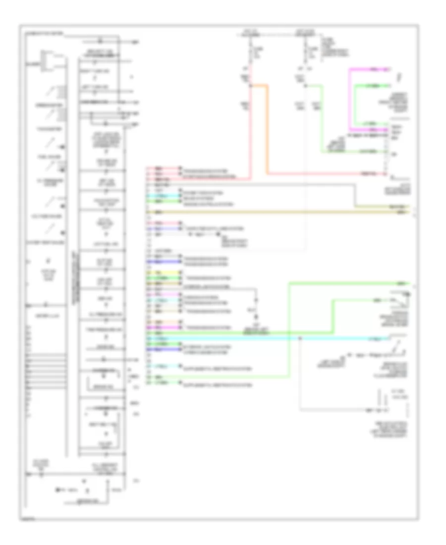 Электросхема панели приборов (1 из 2) для Nissan Frontier SE 2009