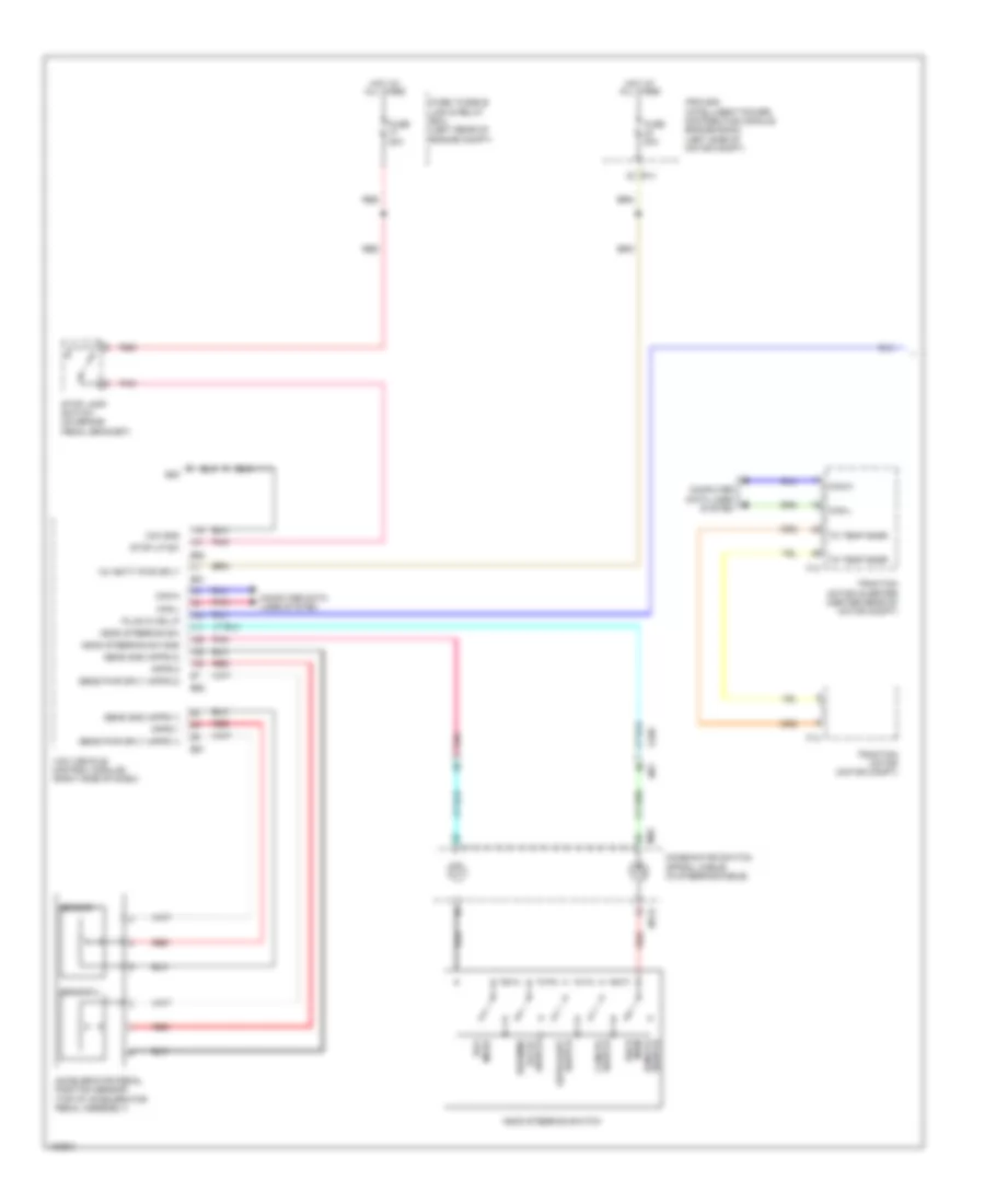 Электросхема системы круизконтроля (1 из 2) для Nissan Leaf SL 2014
