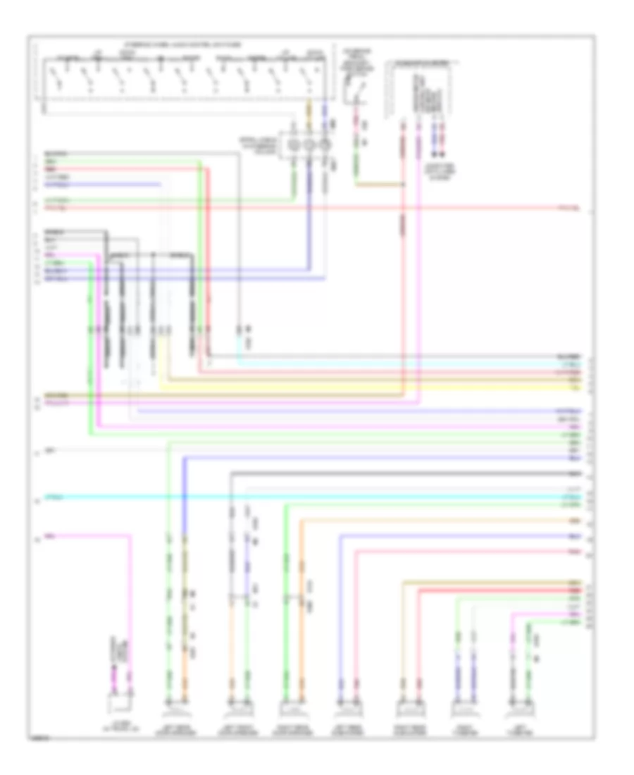 Radio Wiring Diagram, Bose withColor Display & Navigation (2 из 3) для Nissan Maxima SV 2011