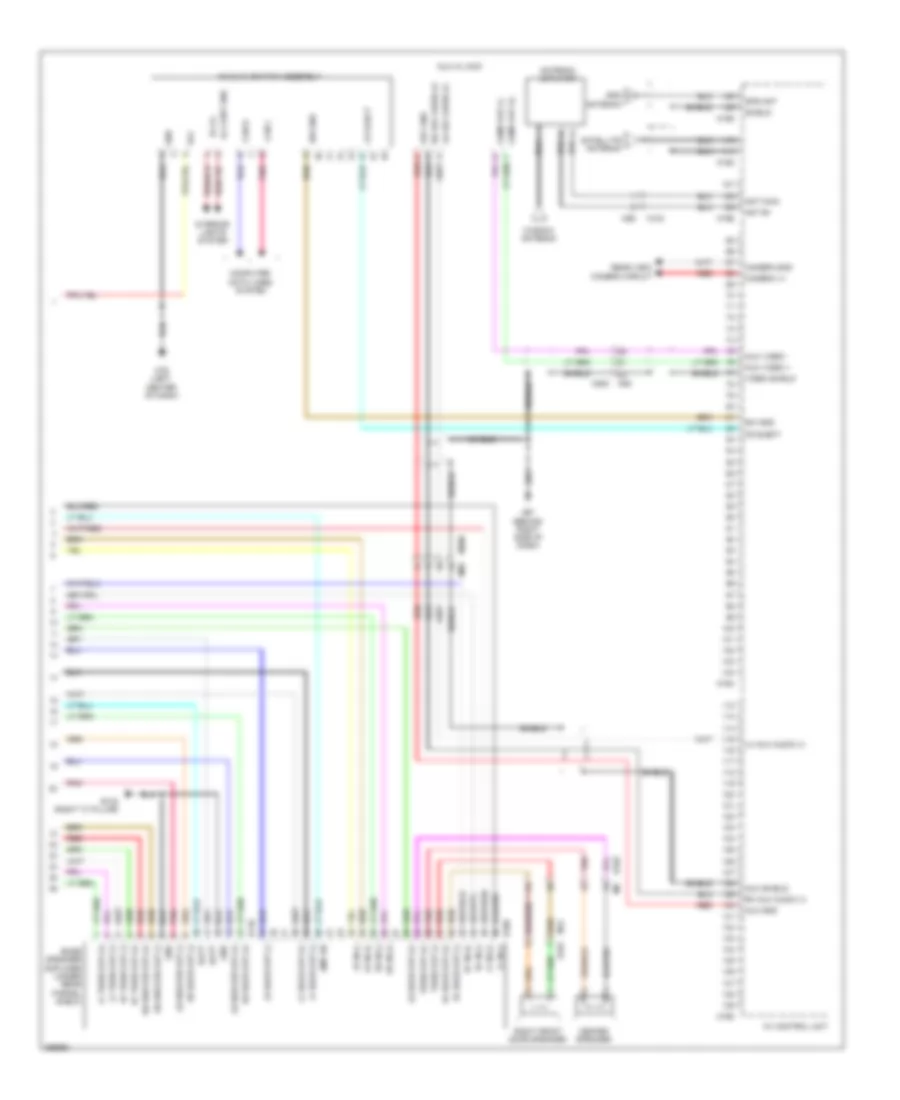 Radio Wiring Diagram, Bose withColor Display & Navigation (3 из 3) для Nissan Maxima SV 2011
