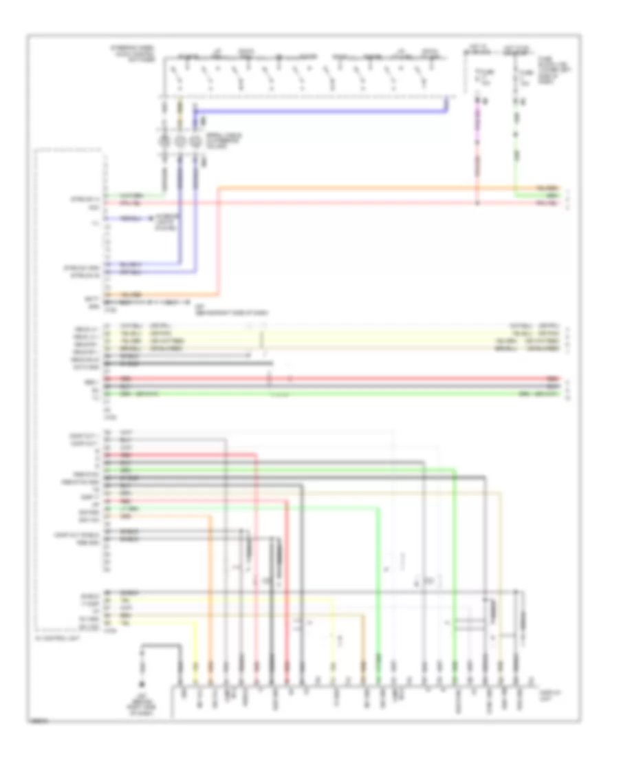 Radio Wiring Diagram, Bose withColor Display & without Навигация (1 из 3) для Nissan Maxima SV 2011