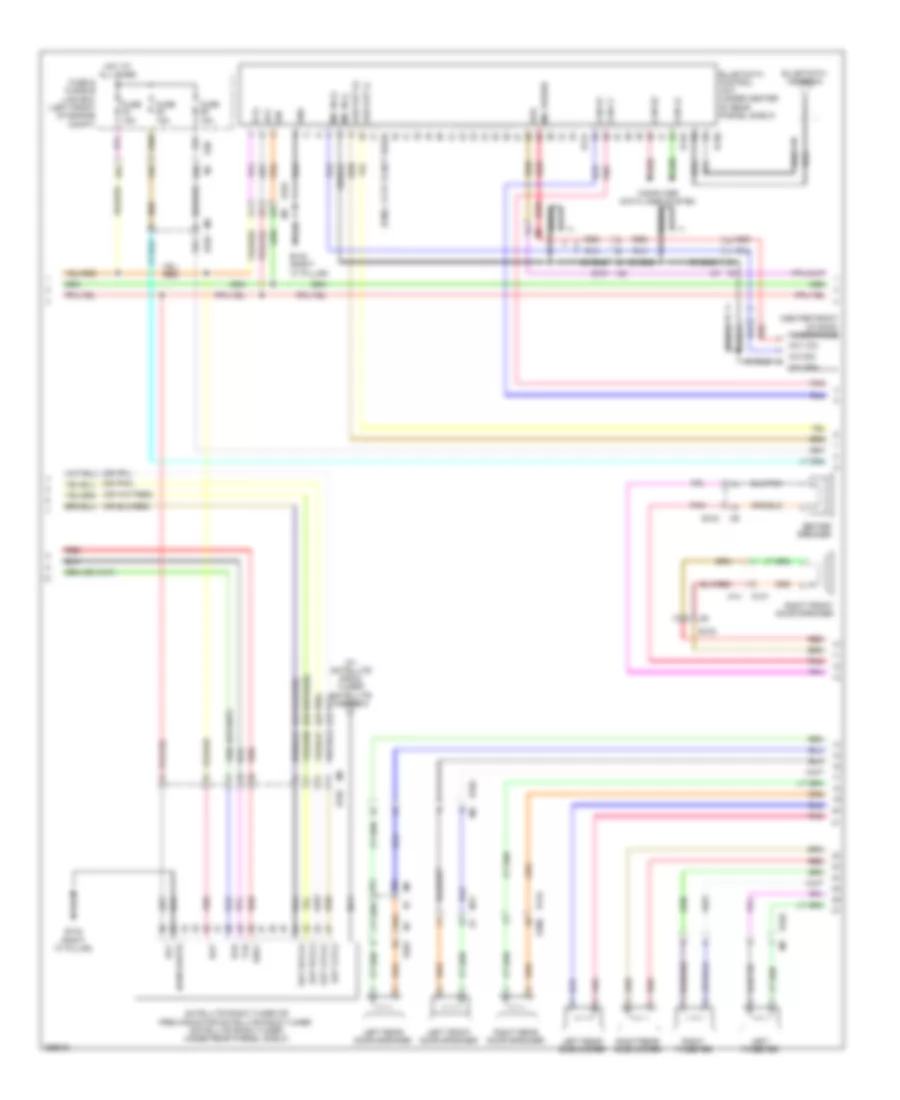 Radio Wiring Diagram, Bose withColor Display & without Навигация (2 из 3) для Nissan Maxima SV 2011