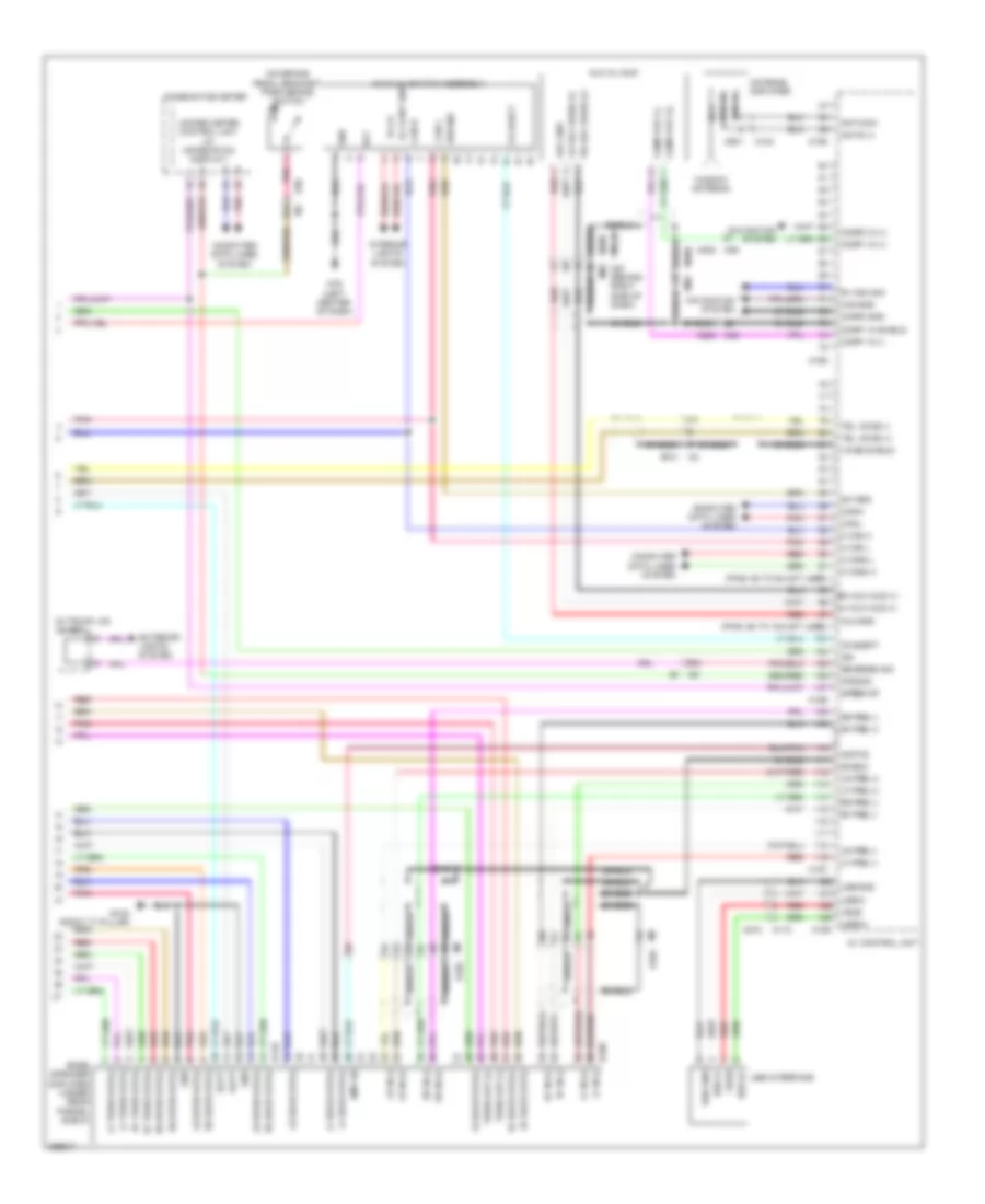 Radio Wiring Diagram, Bose withColor Display & without Навигация (3 из 3) для Nissan Maxima SV 2011