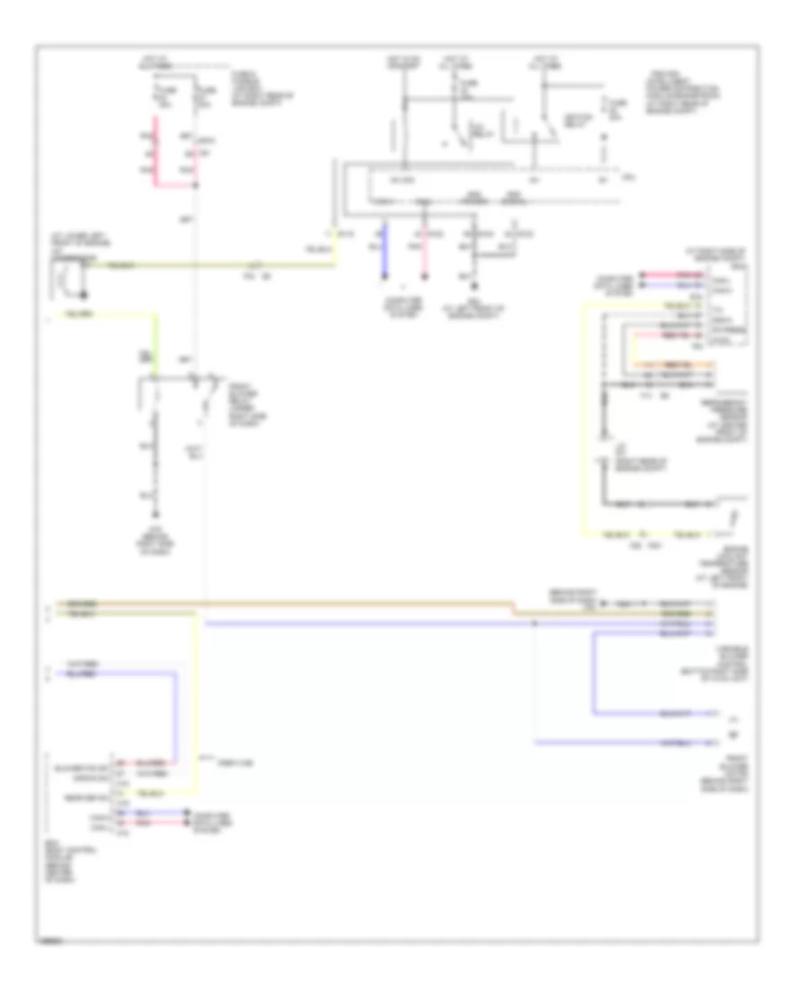 Электросхема кондиционера с ручный управлением, 2 Системы Диска управления (2 из 2) для Nissan Titan PRO-4X 2013