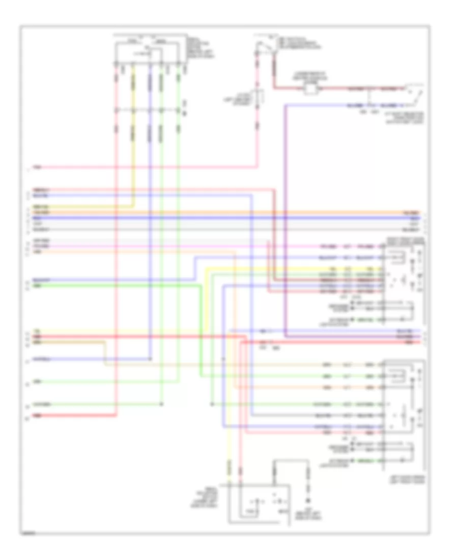 Электросхема системы памяти (2 из 3) для Nissan Titan PRO-4X 2013