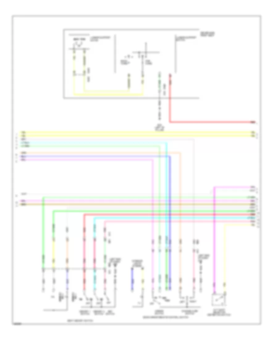 Электросхема системы памяти (2 из 4) для Nissan Murano CrossCabriolet 2011