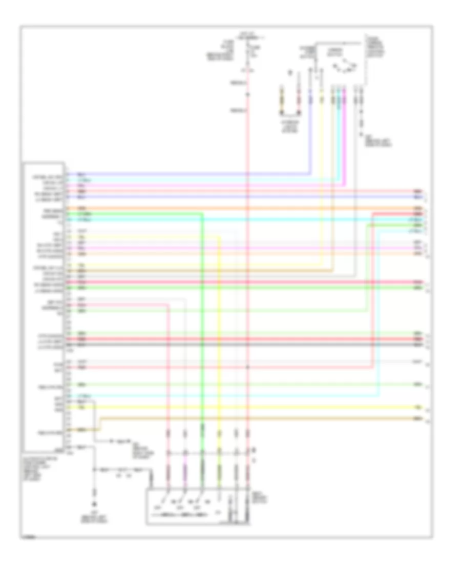 Электросхема системы памяти (1 из 3) для Nissan Pathfinder SV 2012