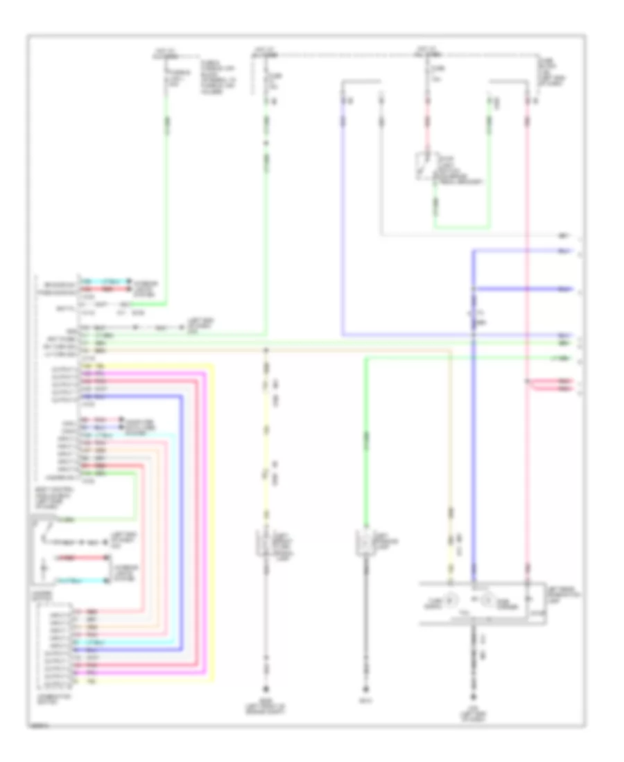 Электросхема внешнего освещения (1 из 2) для Nissan Murano S 2011