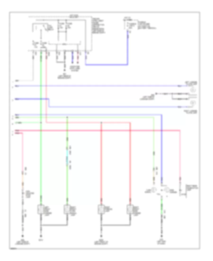 Электросхема внешнего освещения (2 из 2) для Nissan Murano S 2011