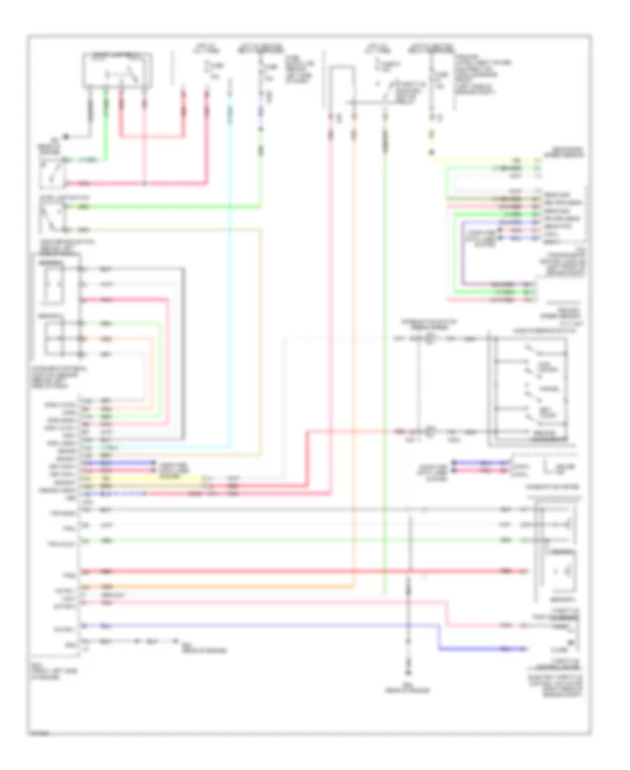 Электросхема системы круизконтроля для Nissan Quest S 2012