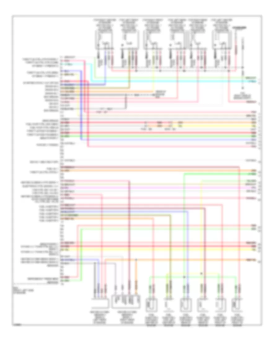 3.5L, Электросхема системы управления двигателем (1 из 4) для Nissan Quest S 2012