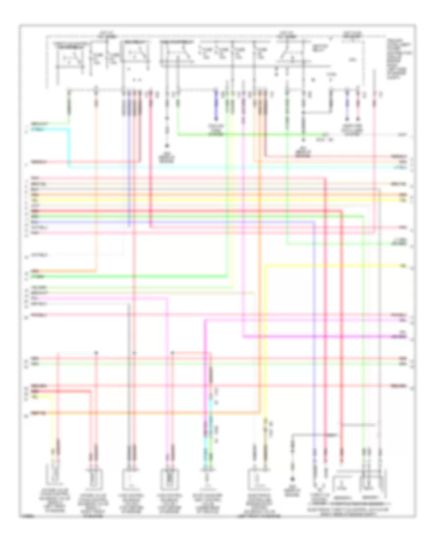 3.5L, Электросхема системы управления двигателем (2 из 4) для Nissan Quest S 2012