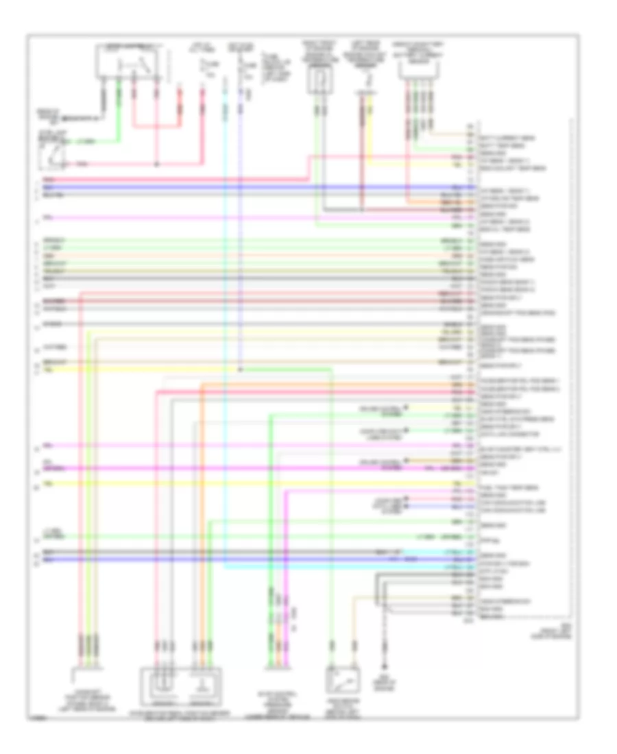 3.5L, Электросхема системы управления двигателем (4 из 4) для Nissan Quest S 2012