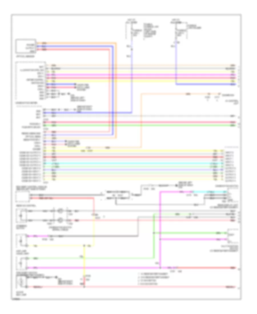 Электросхема подсветки приборов (1 из 2) для Nissan Quest S 2012