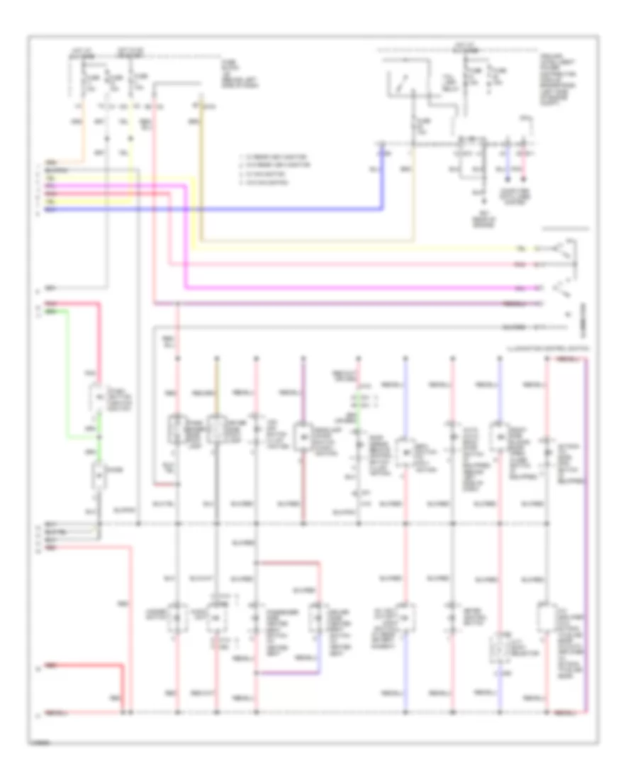Электросхема подсветки приборов (2 из 2) для Nissan Quest S 2012