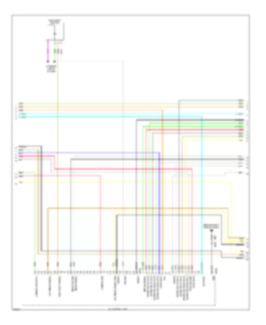 Электросхема навигации GPS (3 из 6) для Nissan Quest S 2012