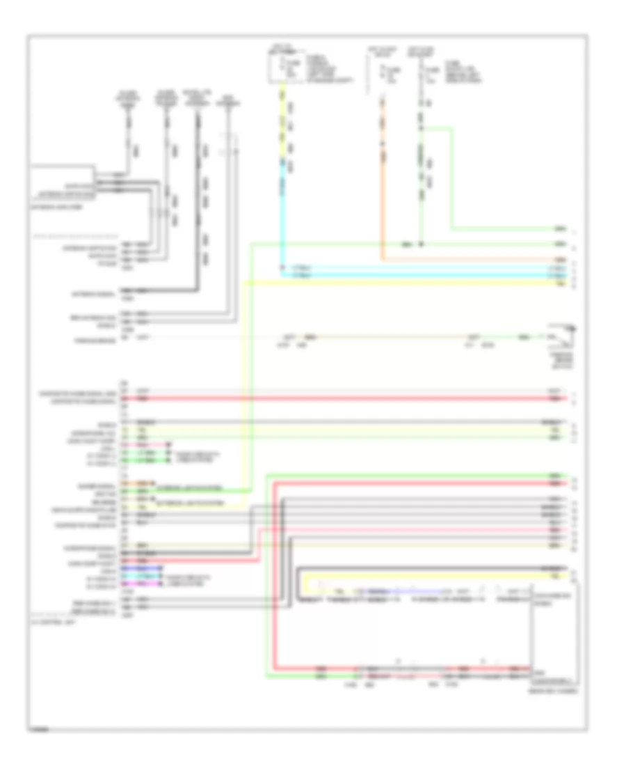 Электросхема магнитолы, Bose С Навигация (1 из 6) для Nissan Quest S 2012