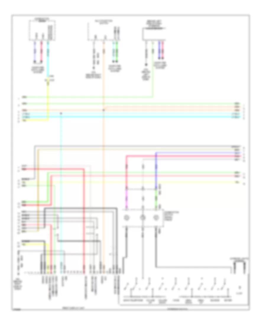 Электросхема магнитолы, Bose С Навигация (2 из 6) для Nissan Quest S 2012