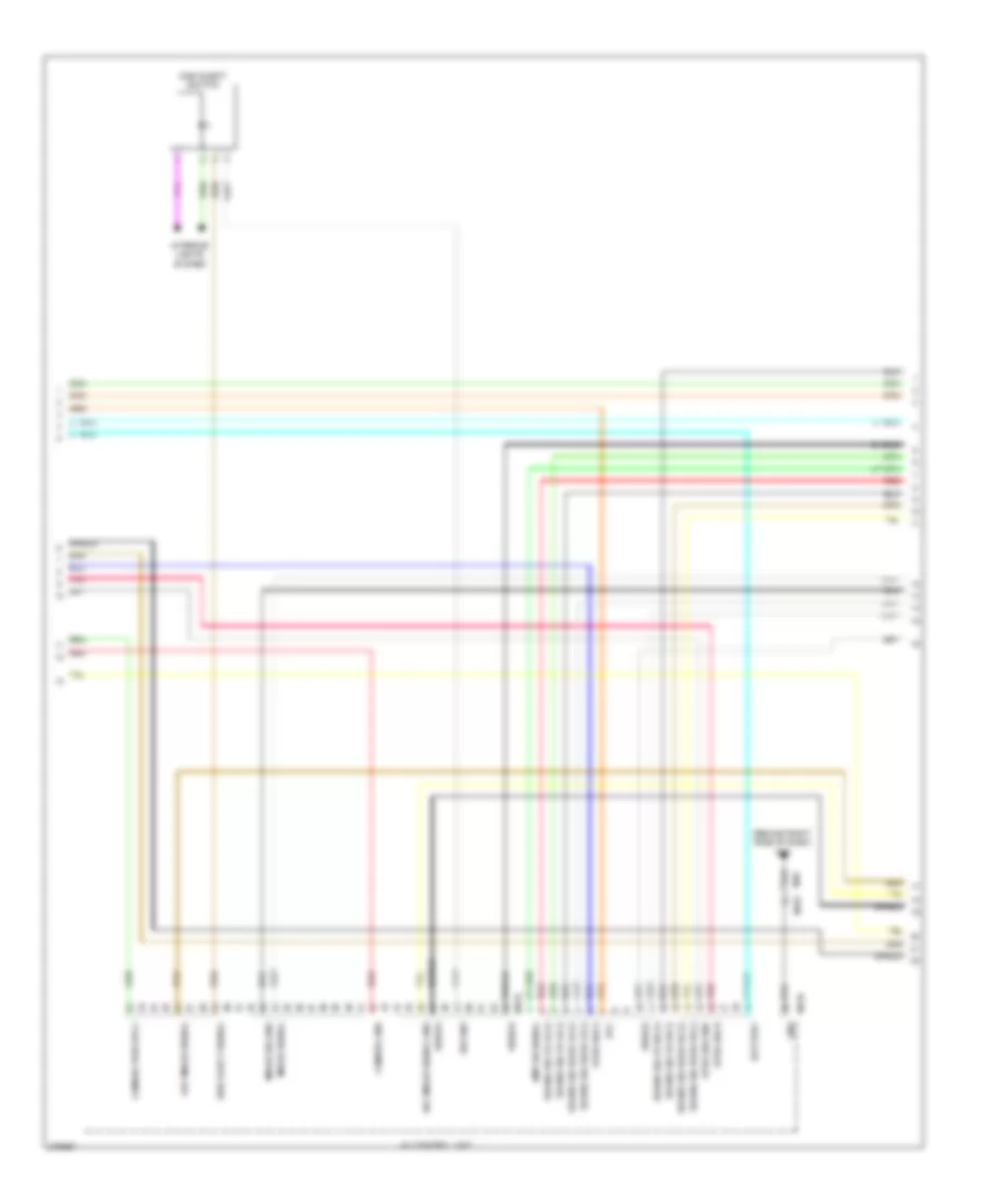 Электросхема магнитолы, Bose С Навигация (3 из 6) для Nissan Quest S 2012