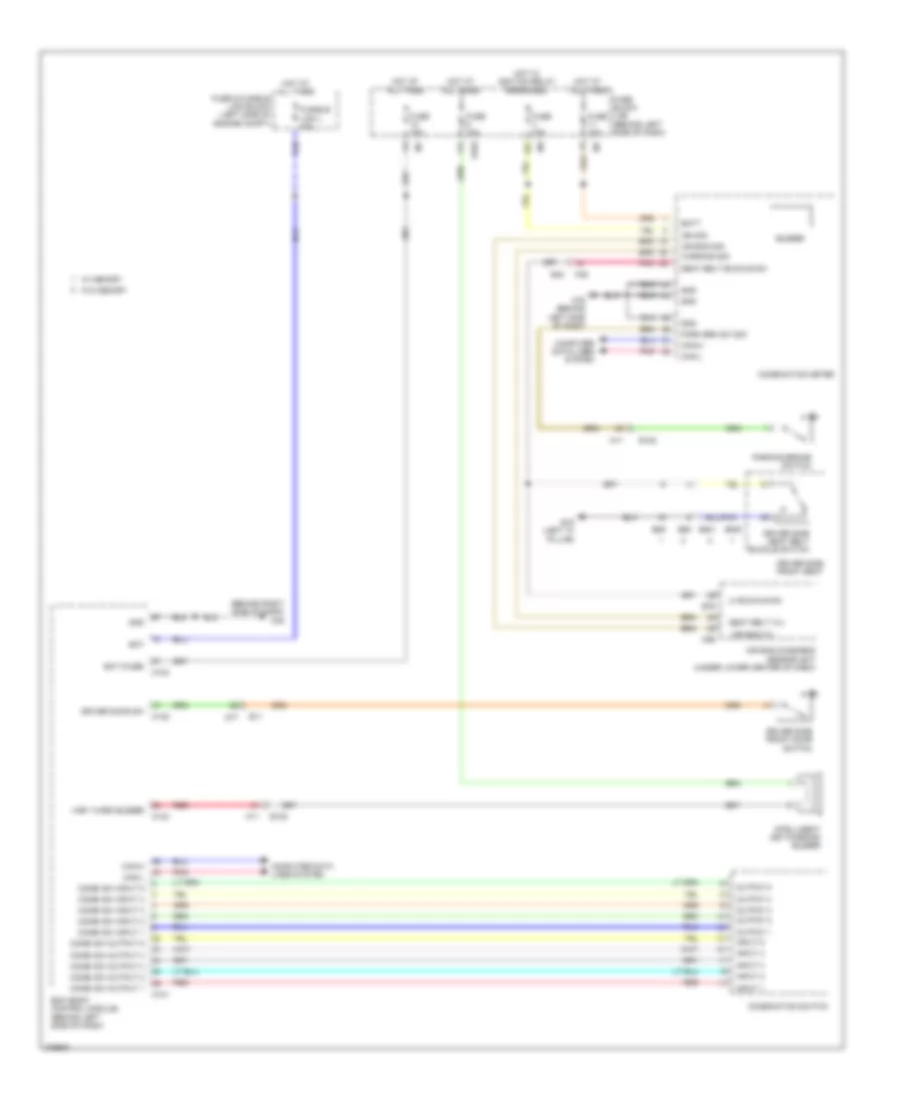Электросхема сигнала для Nissan Quest S 2012