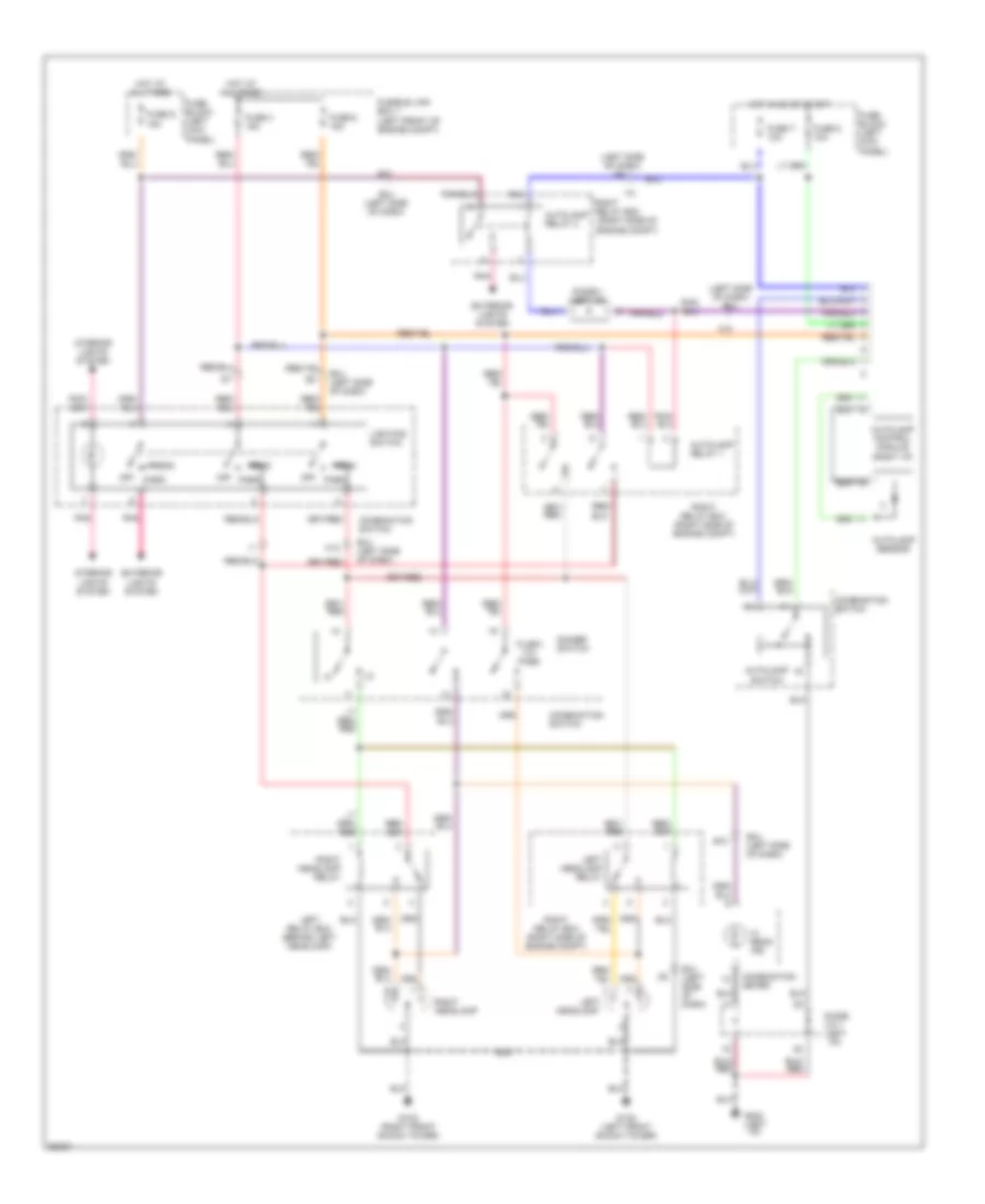 Электросхема фар, без DRL, С Автолампы для Nissan Quest XE 1995