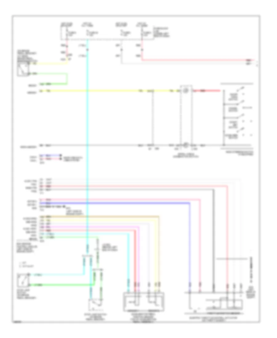 Электросхема системы круизконтроля (1 из 2) для Nissan Versa S 2013