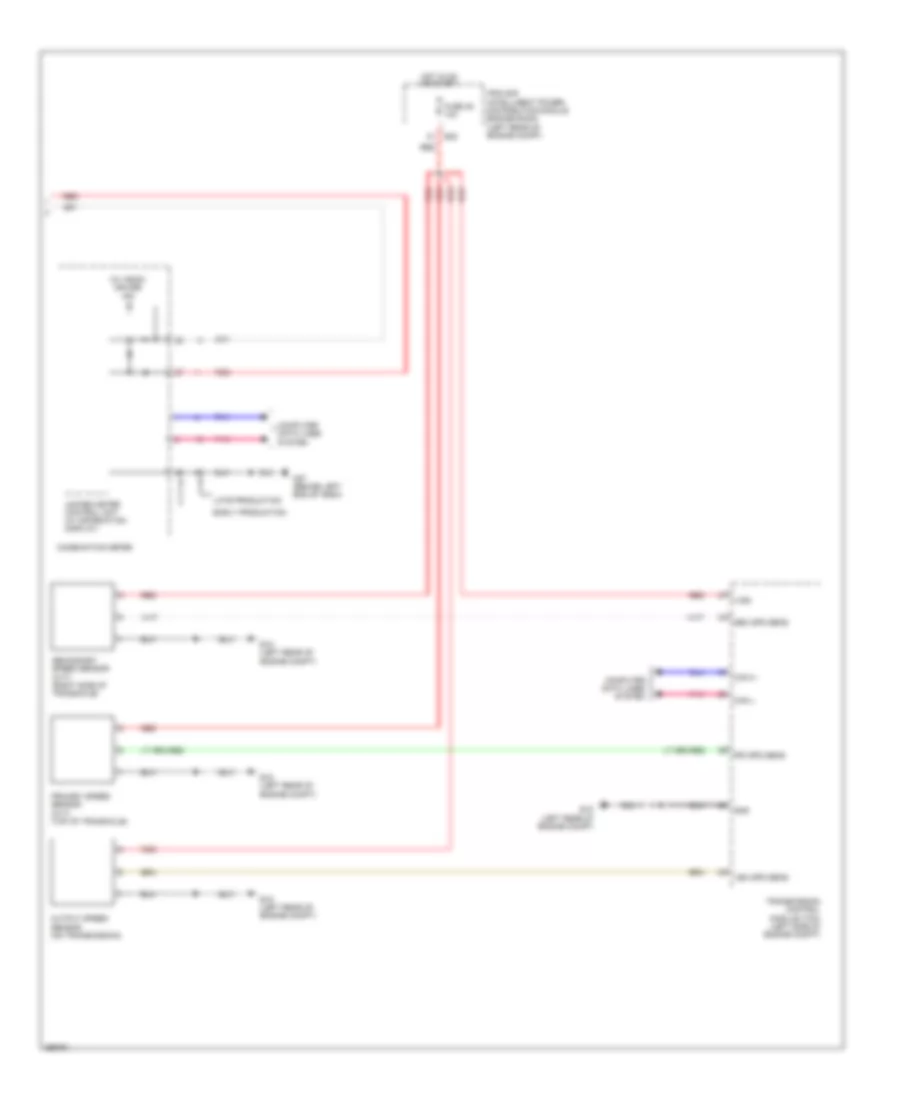 Электросхема системы круизконтроля (2 из 2) для Nissan Versa S 2013