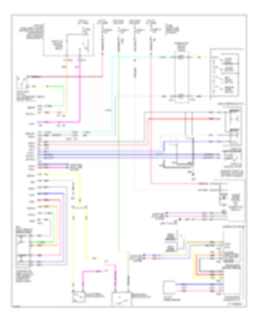 Электросхема системы круизконтроля для Nissan Xterra PRO-4X 2013
